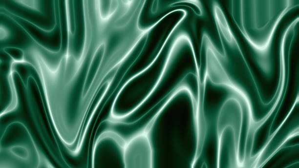 istock Emerald green fluid abstract background glossy liquid waves texture 2238370505