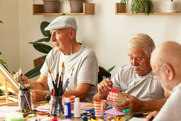 istock Joy of painting in later life 2238370794
