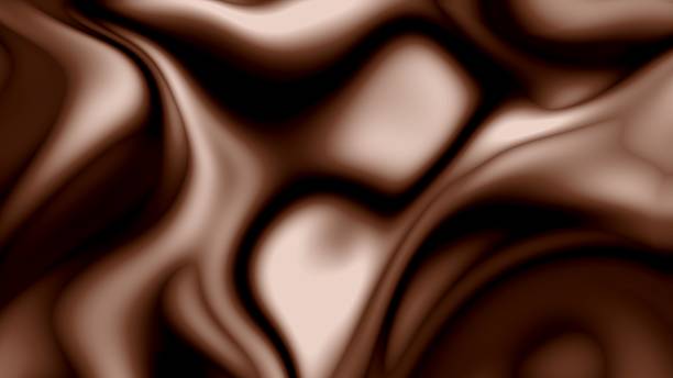 istock Mocha coffee fluid abstract background glossy soft waves metallic texture 2238373280