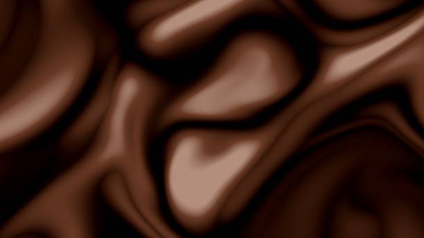 istock Caramel chocolate fluid abstract background glossy liquid waves texture 2238373391