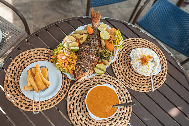 Brazilian tropical food in Pernambuco, Brazil