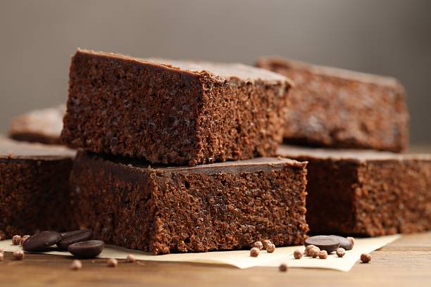 istock Delicious chocolate puffed rice bars on wooden table, closeup 2238384309