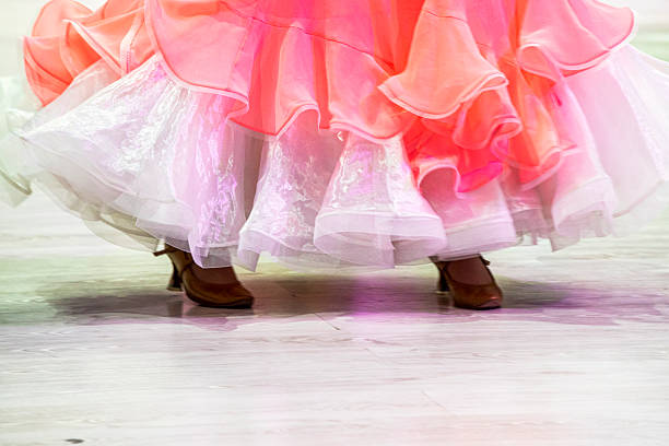 istock young dancer in a pink and white dress dances a standard dance program on the floor, 10 dances 2238384324