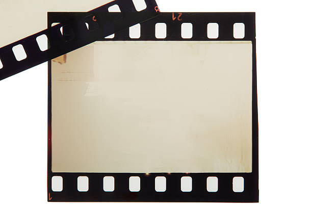 istock Vintage 35mm film negative frames. Noise, grain and scratches 2238384353