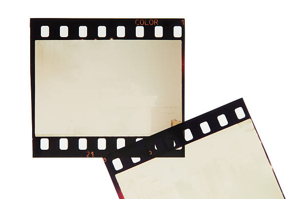 istock Vintage 35mm film negative frames. Noise, grain and scratches 2238384354