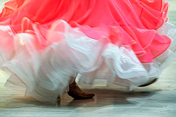istock young dancer in a pink and white dress dances a standard dance program on the floor, 10 dances 2238384494