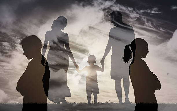 istock Couple relationship problems, breakup, divorce, marriage problems with child involved. Divorce. 2238390805