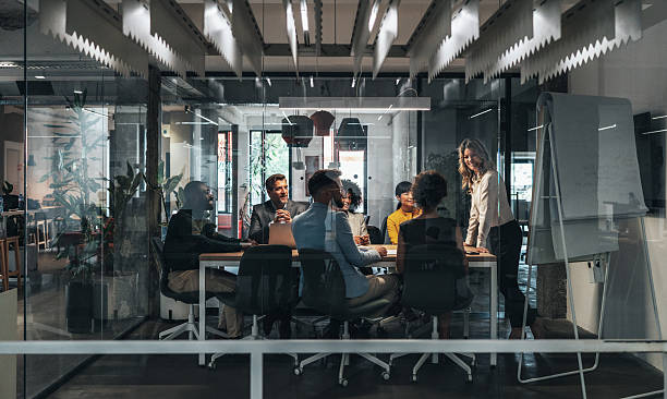 istock Business meeting in modern corporate office 2238399227