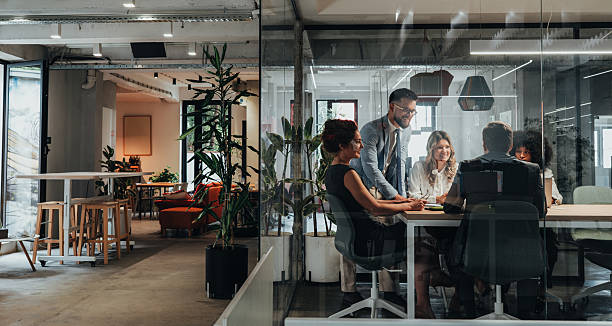 istock Business meeting in modern corporate office 2238399232