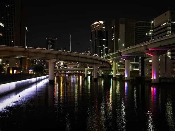 istock Illuminated Cityscape with Bridges at Night 2238407271