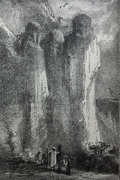 istock Antique illustration - the rocks called The Three Enchanted Virgins 2238413255