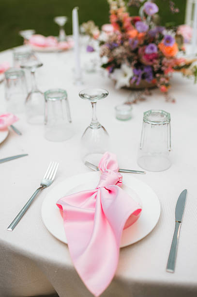 istock Wedding table with fresh flowers decoration. Forest / garden wedding 2238426830