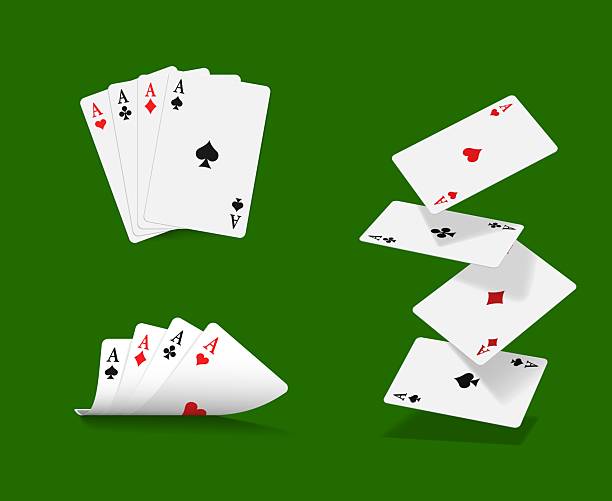 istock Realistic poker game play cards, casino gambling 2238440610