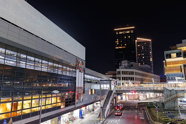 istock Keihan Hirakata city Station at night 2238441973