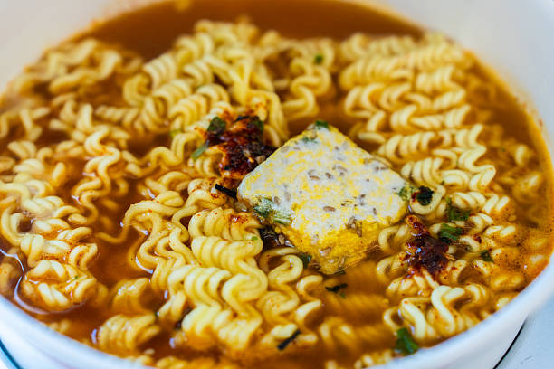 cooking Korean ramen