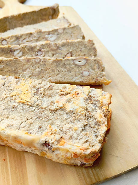 istock Beautifully Sliced Indonesian Fermented Oncom Dessert with Rich Nut Inclusions for Food Bloggers 2238466310