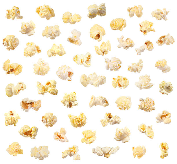 istock Tasty popcorn. Many popped kernels isolated on white 2238466810