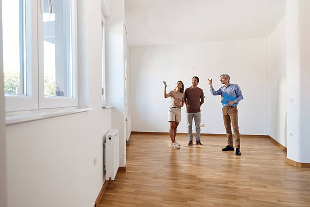 istock Examining the apartment with an agent! 2238467404