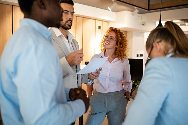 istock Business professionals discussing ideas during team meeting 2238473665