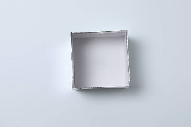 istock empty paper box with lid on white background, top view 2238477989