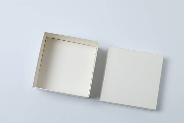 istock empty paper box with lid on white background, top view 2238478045