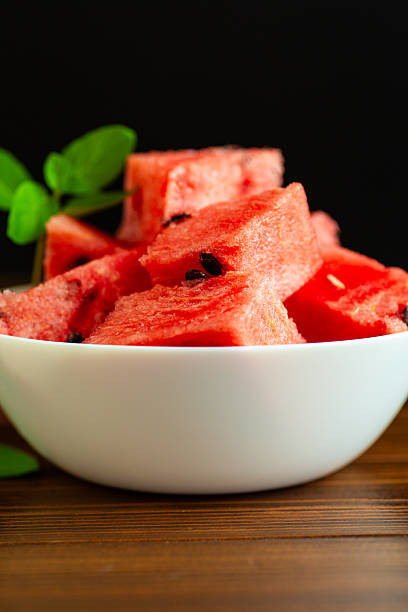 istock Appetizing watermelon pieces are ready for a light snack 2238478449