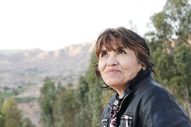 Portrait of mature woman outdoors