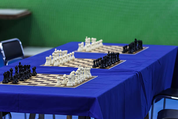 istock Chess championship. Boards. Game pieces. 2238480143