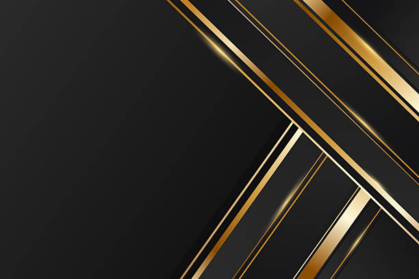istock Black and Gold Luxury Premium Background. Realistic Premium Backdrop with Golden Lines for Poster, Event, Vip Gala, Website, Sale Banner, Invitation. 2238495877