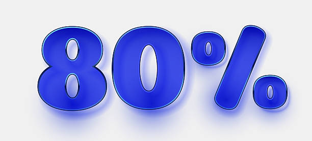 istock 80 percents. Sale, discount or bonus banner. 2238497683