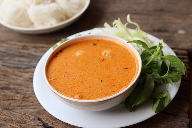 istock Rice noodles with curry Thai food 2238501345