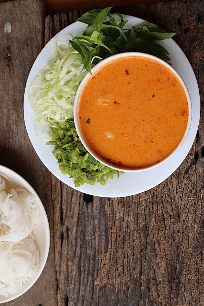 istock Rice noodles with curry Thai food 2238501348