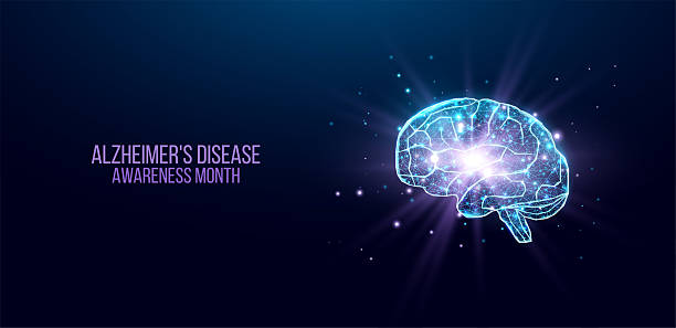 istock Alzheimer's disease awareness month concept. Banner template with human brain and text.  Vector illustration. 2238508489