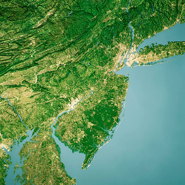 istock New Jersey Satellite Topographic Map 3D Render Color 2238509851