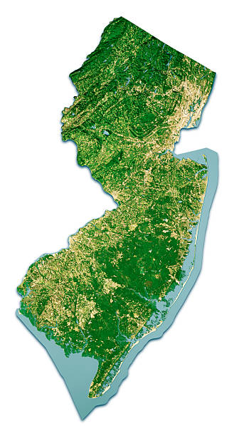 istock New Jersey Satellite Topographic Map 3D Render Color Isolated 2238509874