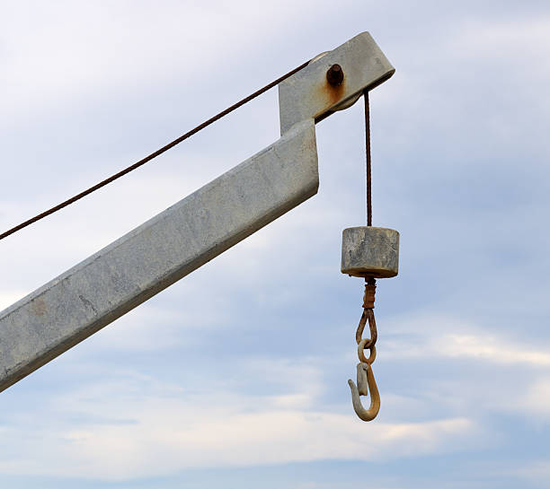istock Metal Hook Attached To Industrial Machinery Component. 2238510215
