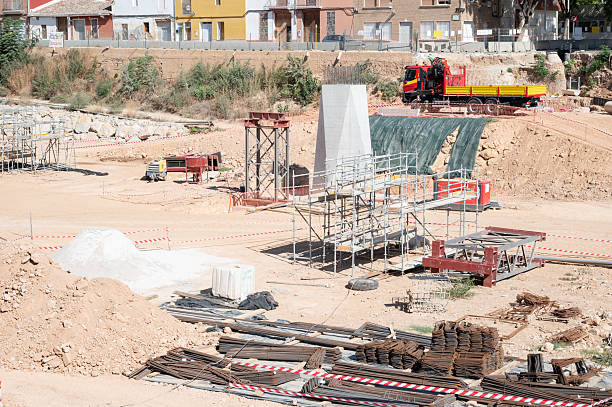 istock Civil engineering reconstruction work after DANA floods in Valencia 2238516617