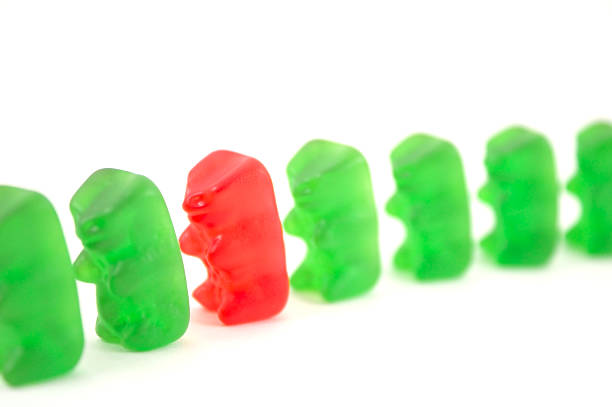 istock A Cluster Of Multicolored Gummy Bears On A Clean White Table. 2238519001