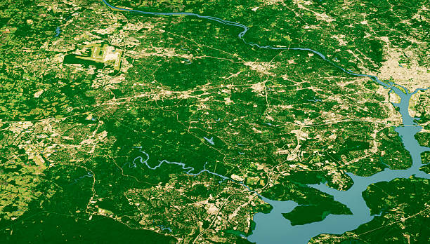 istock Fairfax County Satellite Landscape View 3D Render Color 2238519811