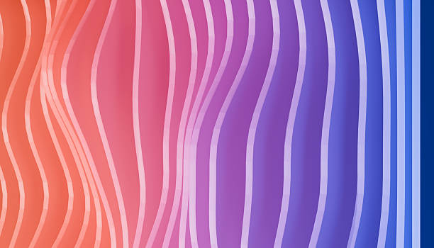 istock Vibrant abstract background with wavy lines transitioning from orange to blue, creating dynamic and colorful gradient effect 2238531633