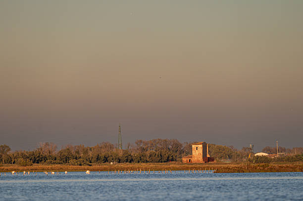 istock sunset over the lagoon, Po river delta, Comacchio, Ferrara, Italy 2238553656