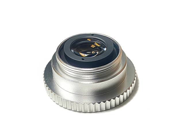 istock Top view of objective lens, camera lens and sensor light, isolate of equipment 2238562374