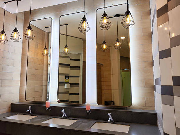 istock Stylish modern public restroom 2238562706