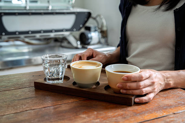 Coffee Tasting Experience with Espresso, Latte, and Soda Water