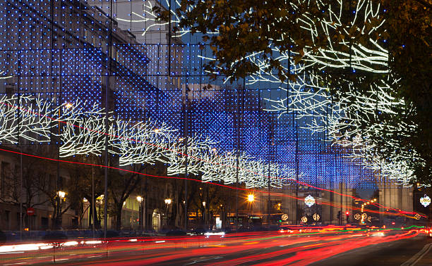 istock Alcala street illuminated for christmas time 2238567428