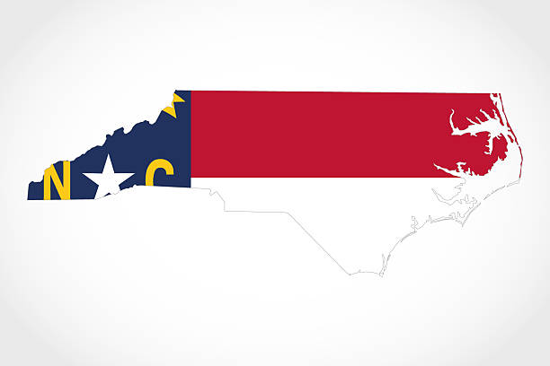istock Vector artwork of detailed outline map of NORTH CAROLINA 2238576941