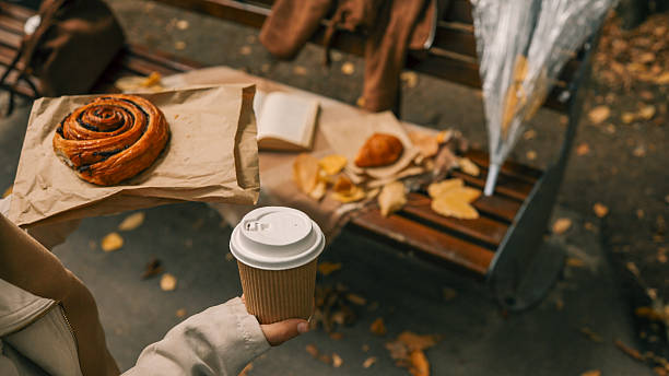 istock Autumn picnic with coffee and pastry 2238583298