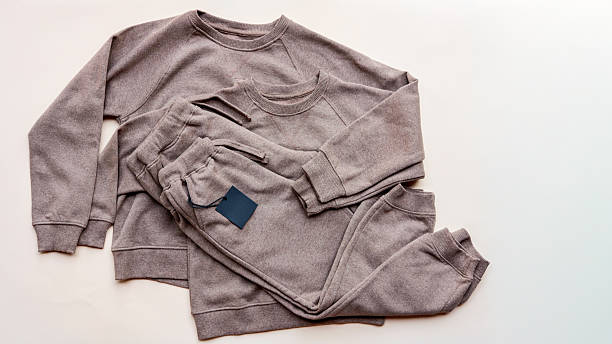 istock Cozy matching sweatsuit set on a neutral background 2238584768