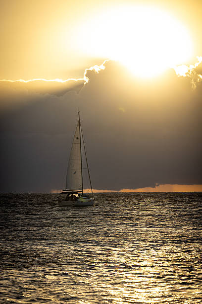 istock Sailing in the sunrise 2238590340