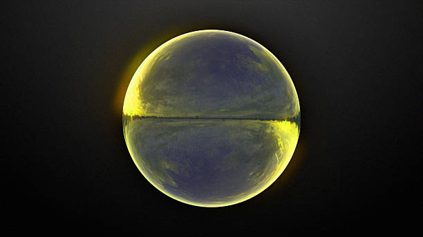 istock Colorful neon glowing energy crystal ball. Abstract magic sphere with plasma glow 2238599326